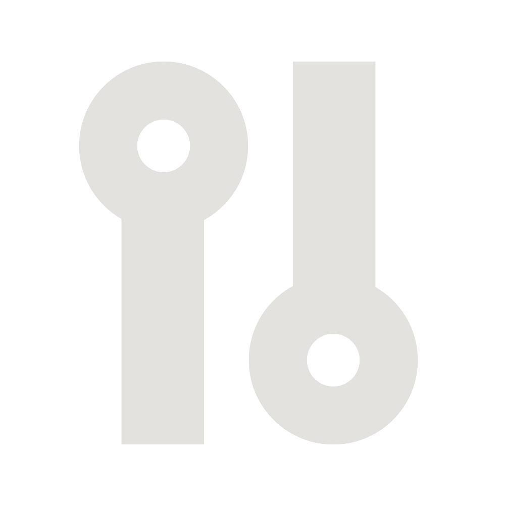 Abstract keyhole shapes in light gray.